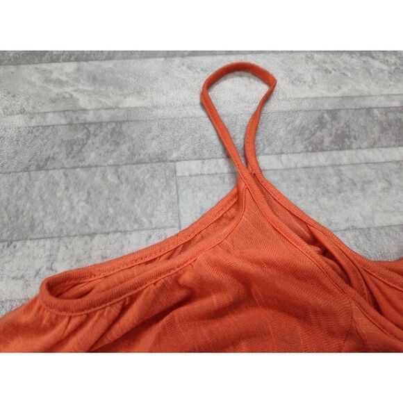 FREE PEOPLE ORANGE EMBROIDERED 2 LAYER PEASANT TOP SIZE XS - Picture 11 of 14